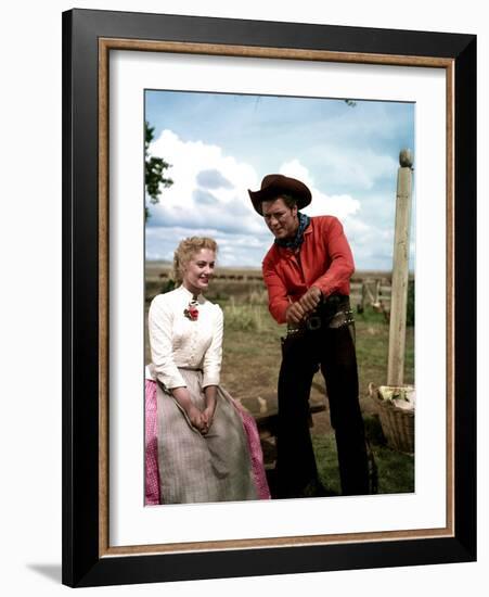 Oklahoma, Shirley Jones, Gordon MacRae, 1955-null-Framed Photo