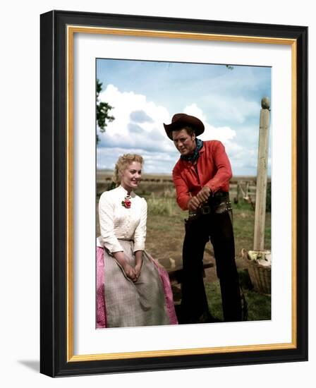 Oklahoma, Shirley Jones, Gordon MacRae, 1955-null-Framed Photo