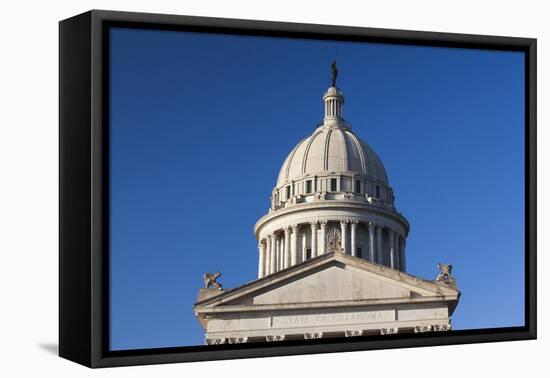 Oklahoma State Capitol Building, Oklahoma City, Oklahoma, USA-Walter Bibikow-Framed Premier Image Canvas