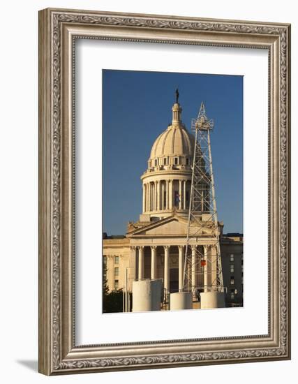 Oklahoma State Capitol Building, Oklahoma City, Oklahoma, USA-Walter Bibikow-Framed Photographic Print