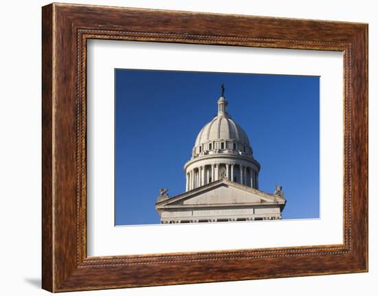 Oklahoma State Capitol Building, Oklahoma City, Oklahoma, USA-Walter Bibikow-Framed Photographic Print