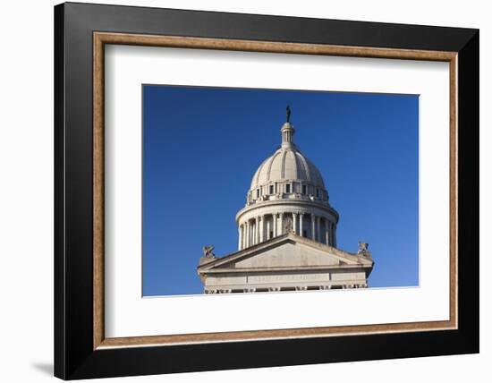 Oklahoma State Capitol Building, Oklahoma City, Oklahoma, USA-Walter Bibikow-Framed Photographic Print