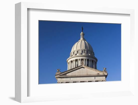 Oklahoma State Capitol Building, Oklahoma City, Oklahoma, USA-Walter Bibikow-Framed Photographic Print