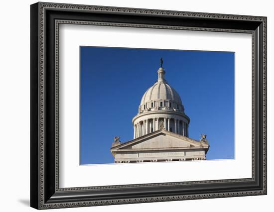 Oklahoma State Capitol Building, Oklahoma City, Oklahoma, USA-Walter Bibikow-Framed Photographic Print