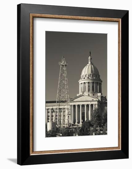 Oklahoma State Capitol Building, Oklahoma City, Oklahoma, USA-Walter Bibikow-Framed Photographic Print