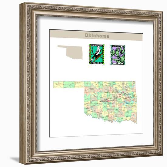 Oklahoma-IndianSummer-Framed Art Print