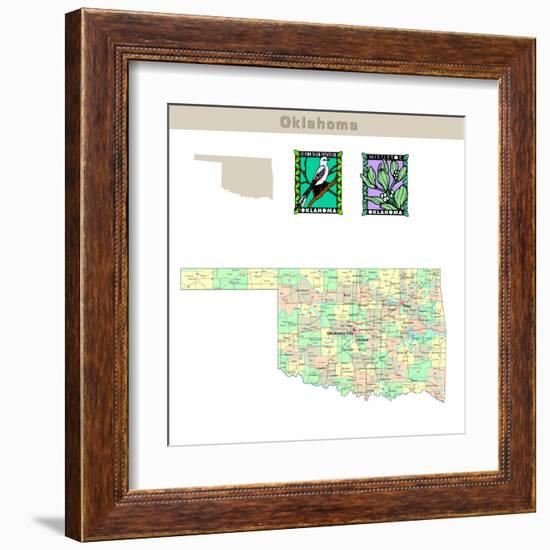 Oklahoma-IndianSummer-Framed Art Print