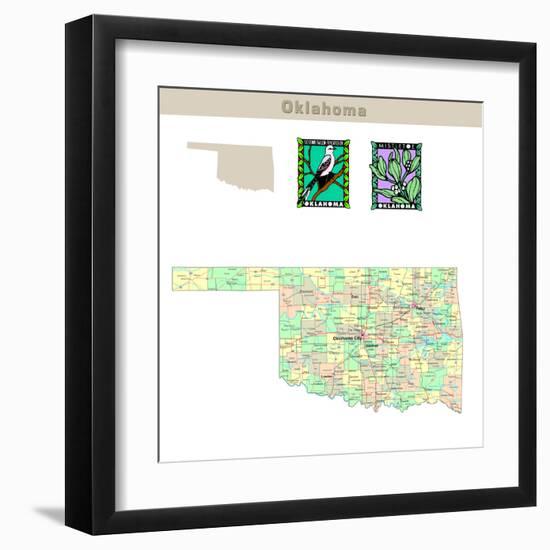 Oklahoma-IndianSummer-Framed Art Print