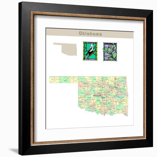 Oklahoma-IndianSummer-Framed Art Print