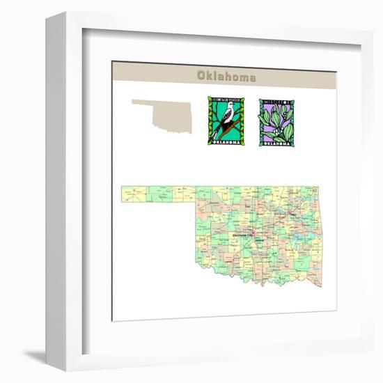 Oklahoma-IndianSummer-Framed Art Print