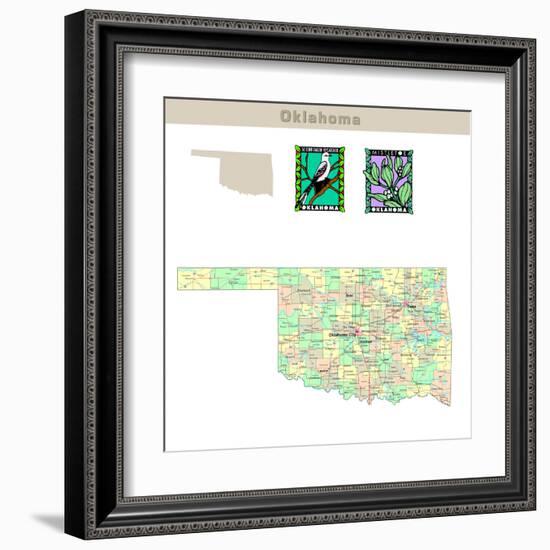 Oklahoma-IndianSummer-Framed Art Print