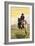 Okotoks, Alberta, Canada, Cowboy on Horseback-Lantern Press-Framed Art Print