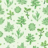 Happy Root Vegetables Horizontal Seamless Pattern Background-Oksancia-Framed Art Print
