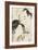 Okubi-E Portrait of the Wrestler Onogawa Kisaburo and the Noted Beauty Ohisa of Takashimaya-Katsukawa Shunsho-Framed Giclee Print