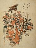 The Sakaki Chapter from The Tale of Genji , from a series of Genji parodies, c.1710-Okumura Masanobu-Giclee Print