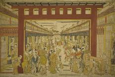 The Sakaki Chapter from The Tale of Genji , from a series of Genji parodies, c.1710-Okumura Masanobu-Giclee Print