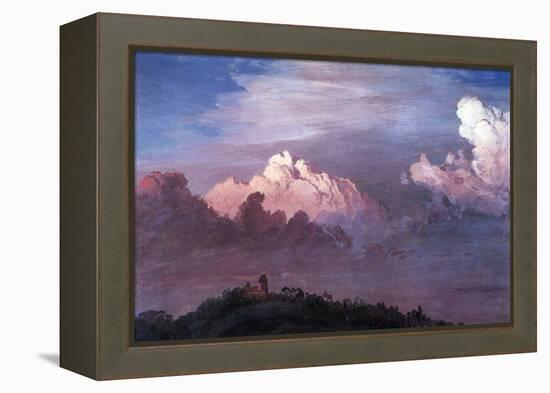 Olana in the Clouds-Frederic Edwin Church-Framed Stretched Canvas