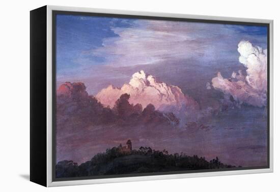 Olana in the Clouds-Frederic Edwin Church-Framed Stretched Canvas