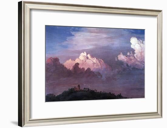 Olana in the Clouds-Frederic Edwin Church-Framed Art Print