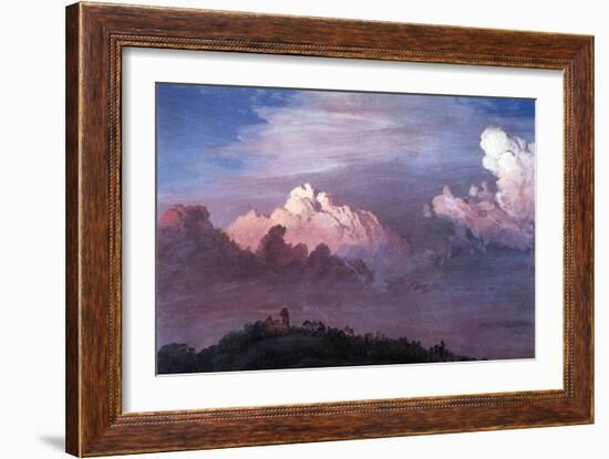 Olana in the Clouds-Frederic Edwin Church-Framed Art Print