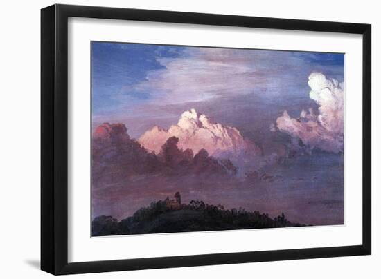 Olana in the Clouds-Frederic Edwin Church-Framed Art Print