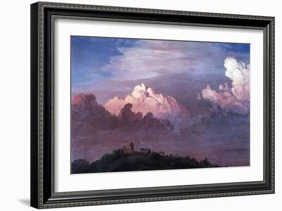 Olana in the Clouds-Frederic Edwin Church-Framed Art Print