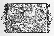 Scandinavian Witches Call up a Storm-Olaus Magnus-Stretched Canvas