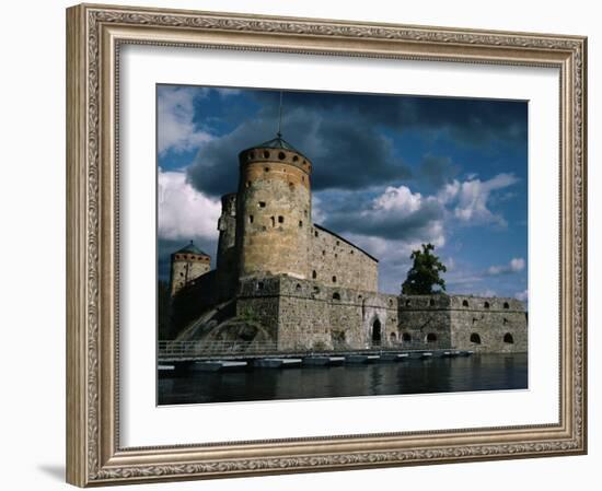 Olavinlinna Castle Dating from 1475, Savonlinna, Finland, Scandinavia, Europe-Jenny Pate-Framed Photographic Print