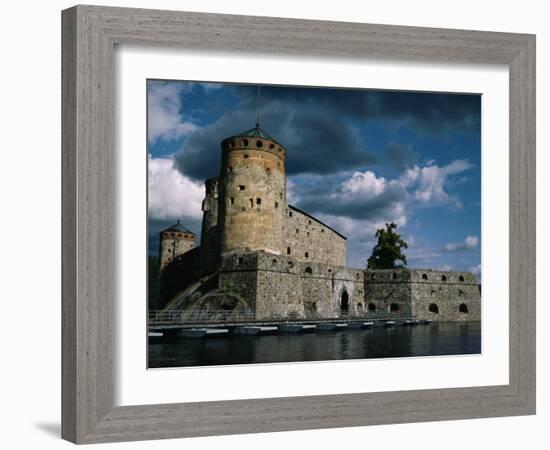 Olavinlinna Castle Dating from 1475, Savonlinna, Finland, Scandinavia, Europe-Jenny Pate-Framed Photographic Print