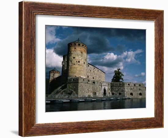 Olavinlinna Castle Dating from 1475, Savonlinna, Finland, Scandinavia, Europe-Jenny Pate-Framed Photographic Print