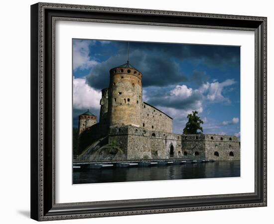 Olavinlinna Castle Dating from 1475, Savonlinna, Finland, Scandinavia, Europe-Jenny Pate-Framed Photographic Print