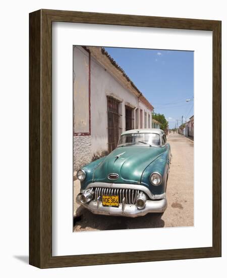 Old 1950S Car, Remedios, Cuba, West Indies, Central America-Michael DeFreitas-Framed Photographic Print