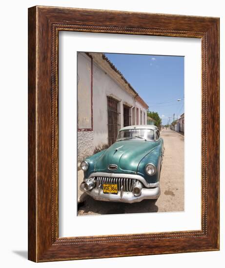 Old 1950S Car, Remedios, Cuba, West Indies, Central America-Michael DeFreitas-Framed Photographic Print