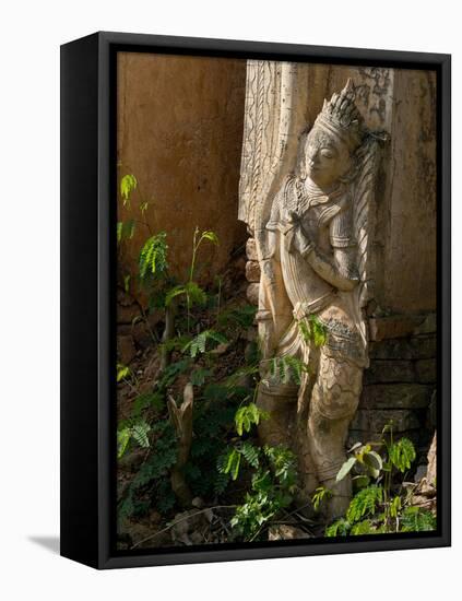 Old Abandoned Buddhist Temples in the Inle Lake Region, Shan State, Myanmar-Julio Etchart-Framed Premier Image Canvas