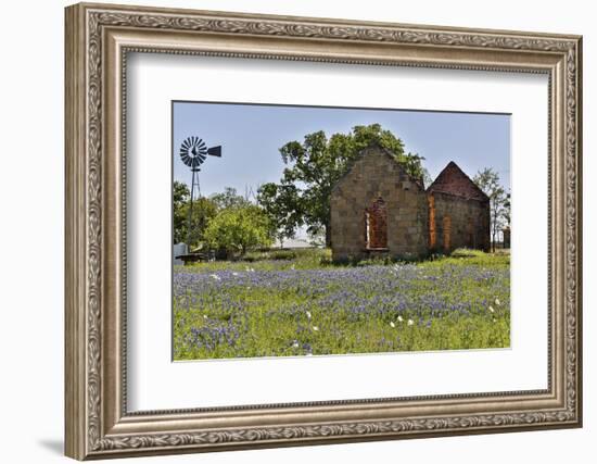 Old abandoned building, Cherokee, Texas-Darrell Gulin-Framed Photographic Print