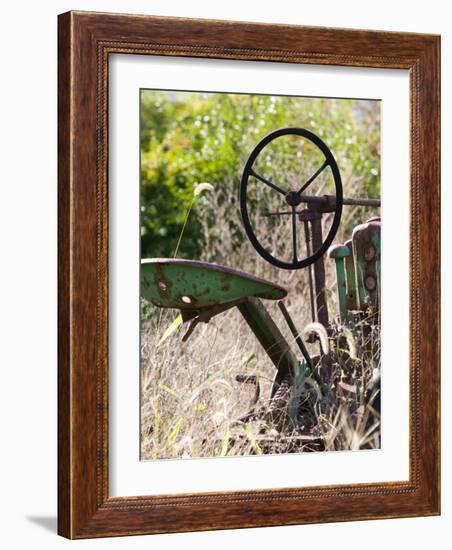 Old Abandoned Farm Tractor, Defiance, Missouri, USA-Walter Bibikow-Framed Photographic Print