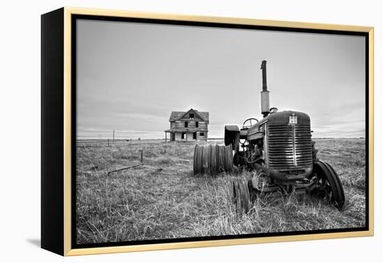 Old Abandoned Tractor-Rip Smith-Framed Premier Image Canvas