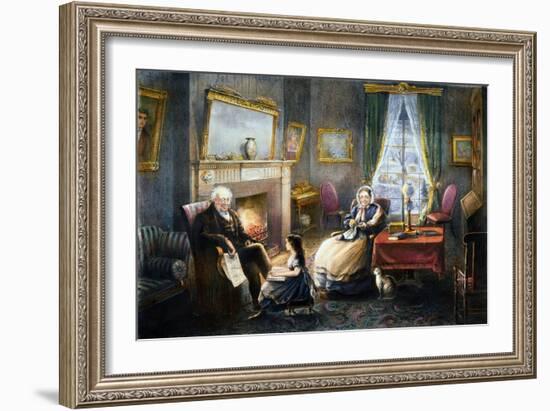 Old Age, 1868-Currier & Ives-Framed Giclee Print