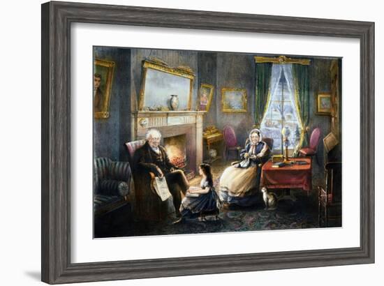 Old Age, 1868-Currier & Ives-Framed Giclee Print