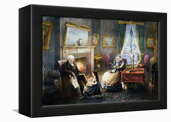 Old Age, 1868-Currier & Ives-Framed Premier Image Canvas