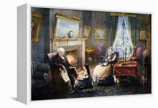 Old Age, 1868-Currier & Ives-Framed Premier Image Canvas