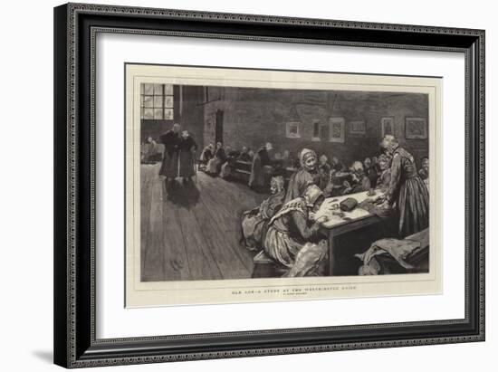 Old Age, a Study at the Westminster Union-Hubert von Herkomer-Framed Giclee Print