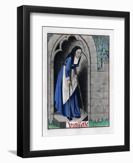 Old Age, C1480-Henry Shaw-Framed Giclee Print