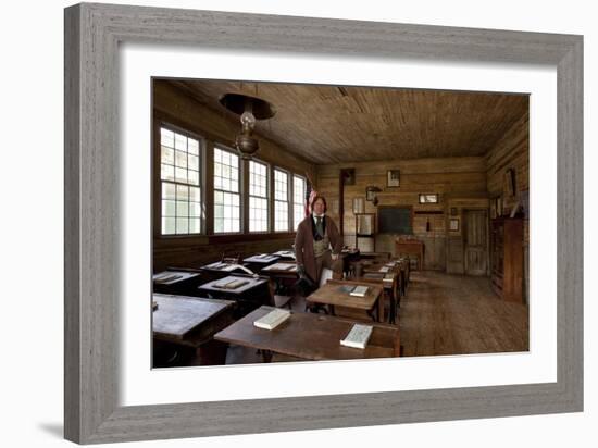 Old Alabama Town Classroom-Carol Highsmith-Framed Art Print