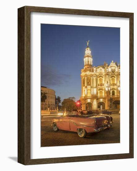 Old American Car, Havana, Cuba, West Indies, Caribbean, Central America-Angelo Cavalli-Framed Photographic Print