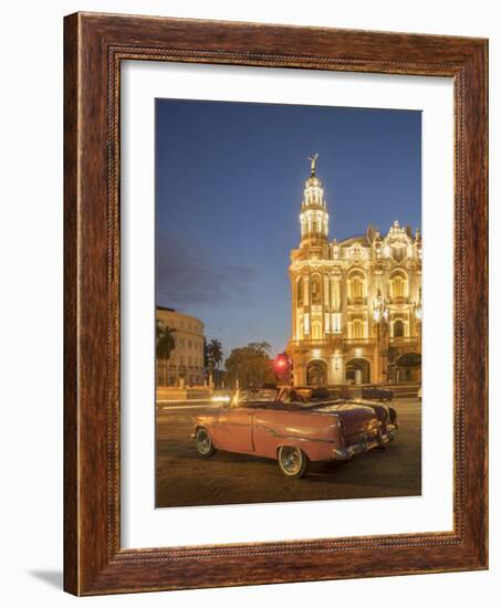 Old American Car, Havana, Cuba, West Indies, Caribbean, Central America-Angelo Cavalli-Framed Photographic Print