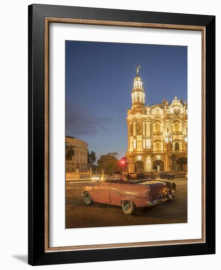 Old American Car, Havana, Cuba, West Indies, Caribbean, Central America-Angelo Cavalli-Framed Photographic Print