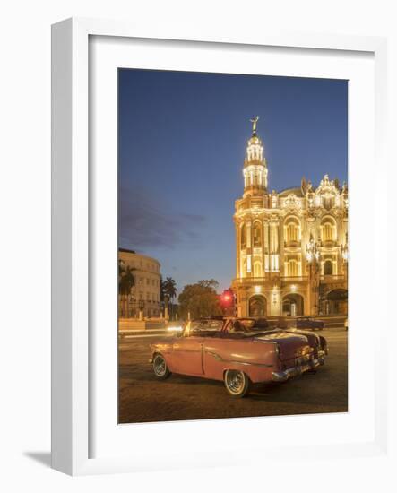 Old American Car, Havana, Cuba, West Indies, Caribbean, Central America-Angelo Cavalli-Framed Photographic Print