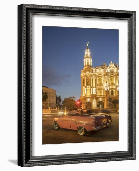 Old American Car, Havana, Cuba, West Indies, Caribbean, Central America-Angelo Cavalli-Framed Photographic Print