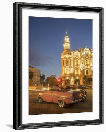 Old American Car, Havana, Cuba, West Indies, Caribbean, Central America-Angelo Cavalli-Framed Photographic Print